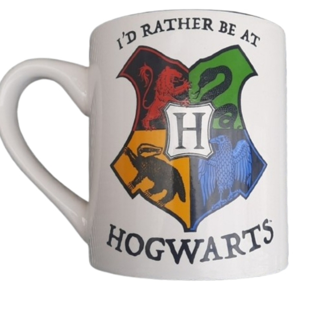 Harry Potter I'd Rather be at Hogwarts Crest  Coffee Mug
